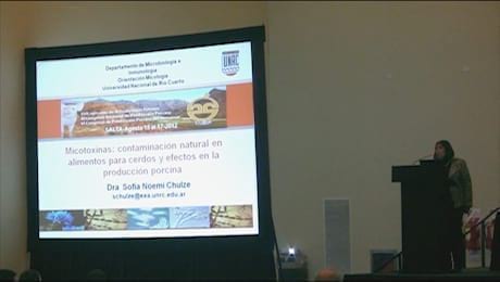 Micotoxinas: contaminaci�n en alimentos para cerdos, Sofia Chulze (UNRC)