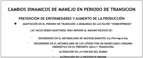 Metabolismo y Fertilidad en Vacas Lecheras