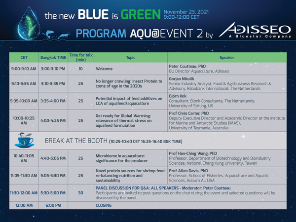 Second edition of the Aqu@Event by Adisseo: “The New Blue is Green” - Image 1