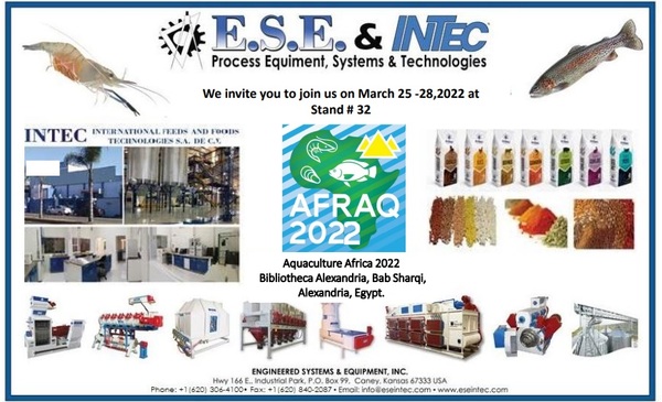 E.S.E. & INTEC exhibits at Aquaculture Afirca 2022 - Image 1