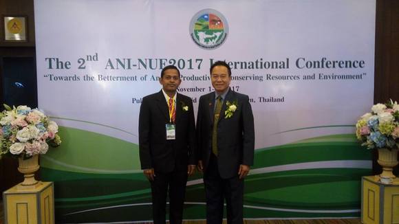 With Prof.Metha Wanapath - 2nd ANI-NUE2017 International Conference, Pullman Raja Orchid, Khon Kaen, Nov 1-4, 2017
