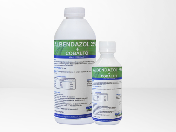 ALBENDAZOL 25% + Cobalto - Productos