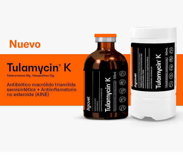 Nuevo TULAMYCIN® K, Asociación Antibiótica - Antiinflamatoria para problemas respiratorios de dosis única - Image 1