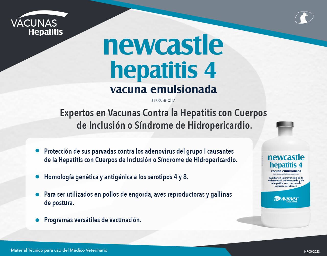 Newcastle Hepatitis 4 - Vacuna emulsionada