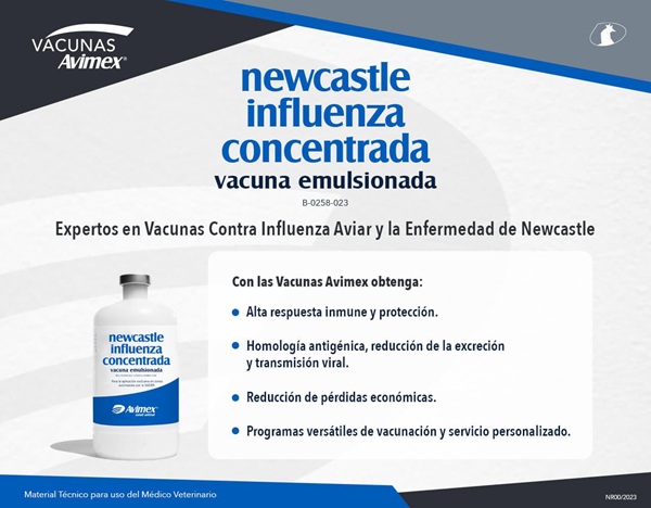 Newcastle influenza concentrada - Vacuna emulsionada