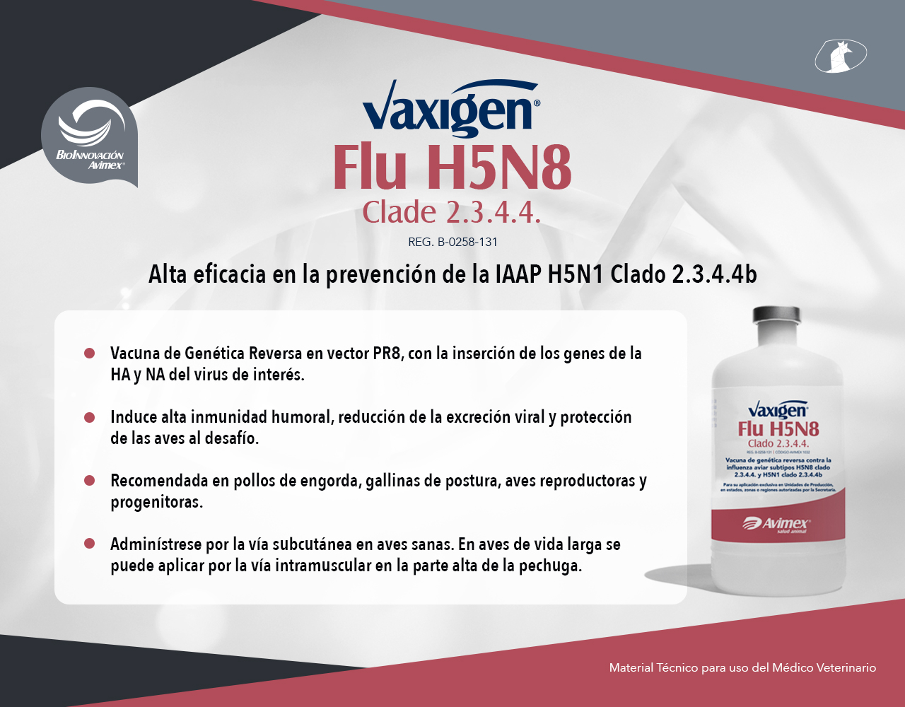 Vaxigen® Flu H5N8 Clade 2.3.4.4.